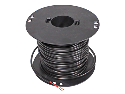 Kabel 2x0.75 sort. rund 50 m